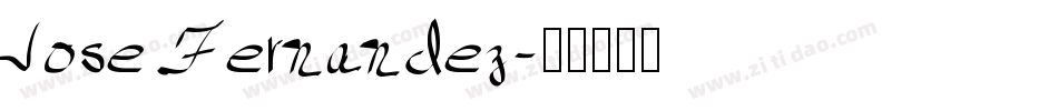 Jose Fernandez字体转换